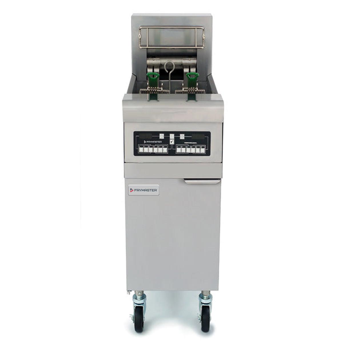50 Lb (25 Ltr) High Effiency Electric Full Pot Fryer Floor Model with CM35 Controller No Filter System (WITHOUT COVER)