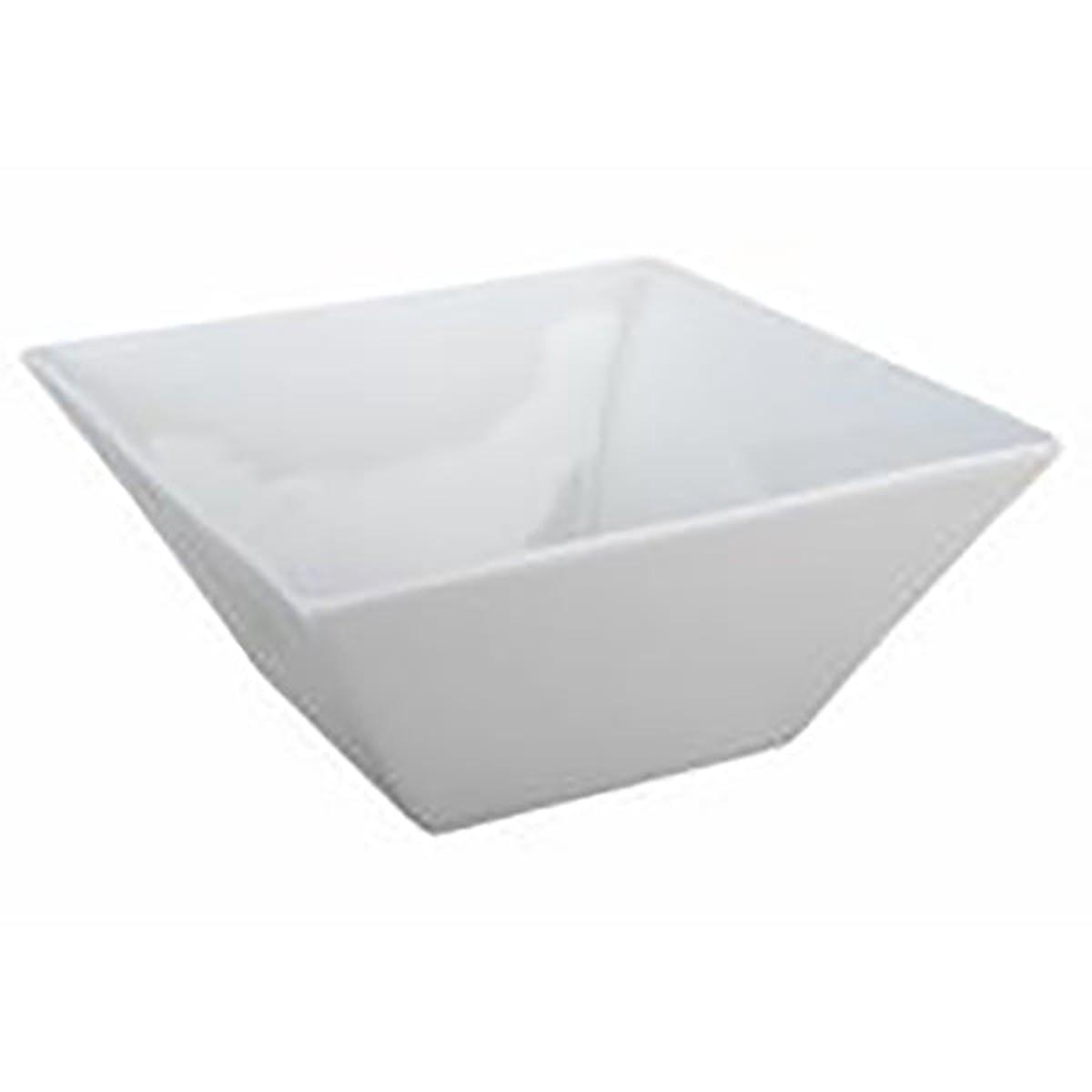 9 Square Bowl White Ceramic