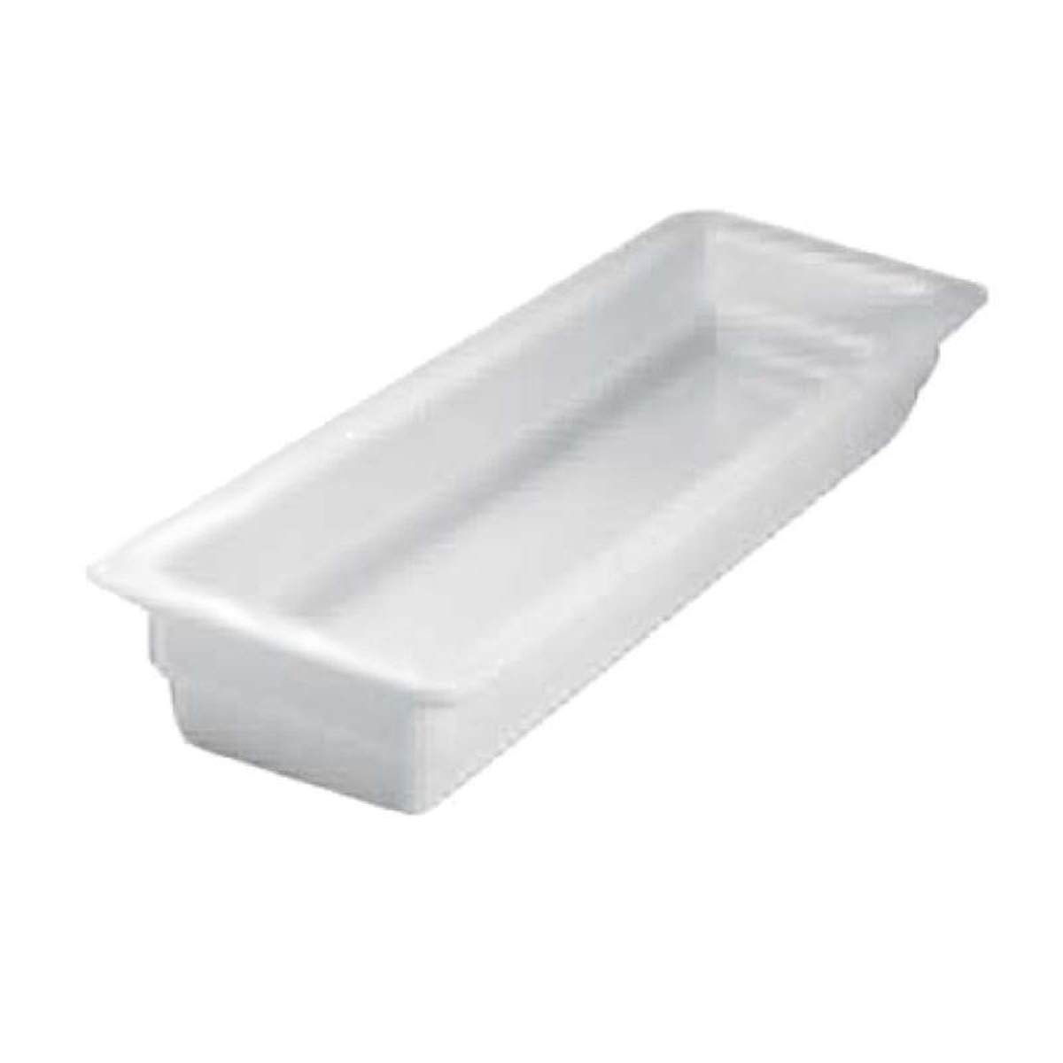 Steelite HL1015P0ABWA 80 Oz Food Pan Half Long Plain China 20-34 Inch
