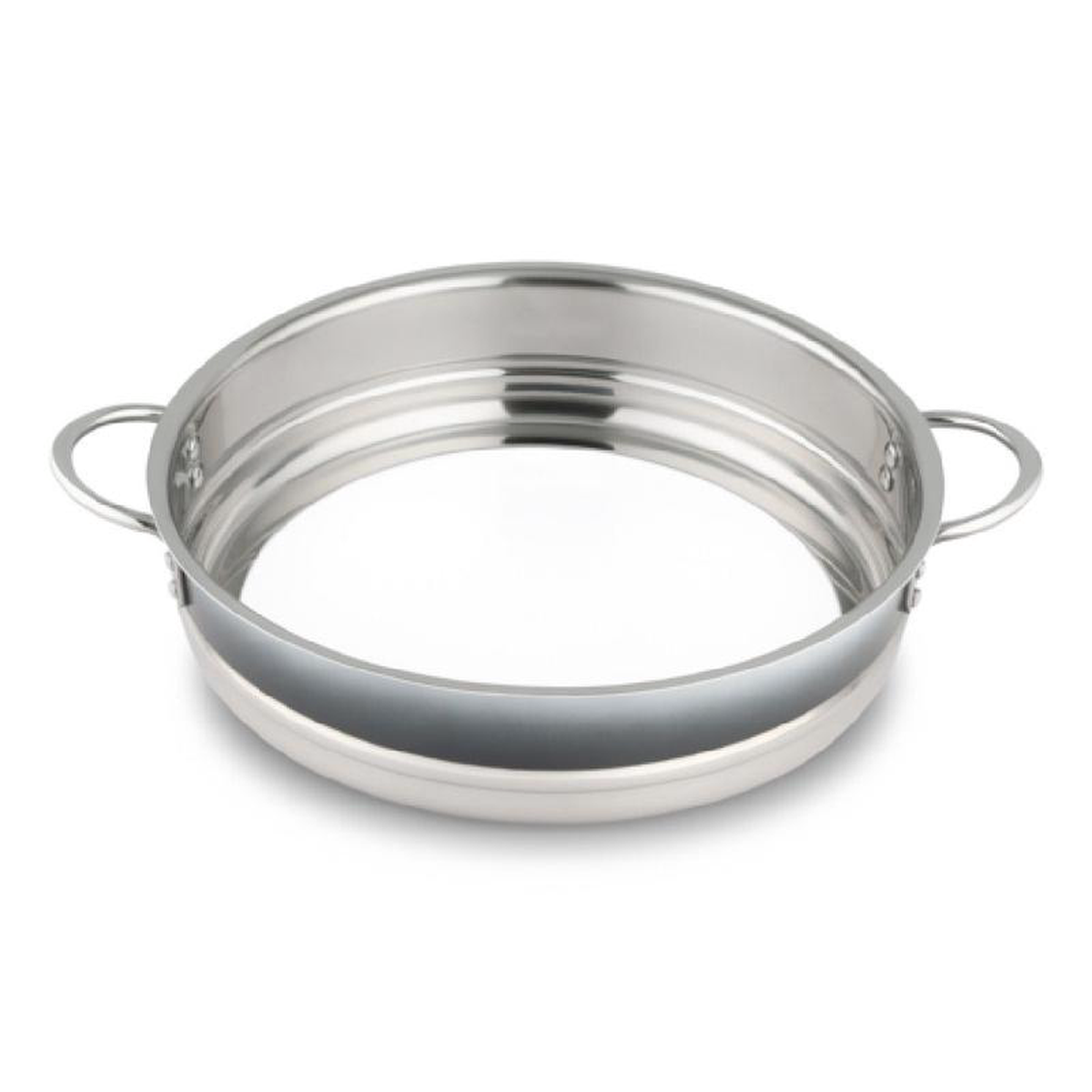 Bon Chef 72030-BL-OM-S 12 38 Inch Diameter Pot Without Cover Shadow Gray
