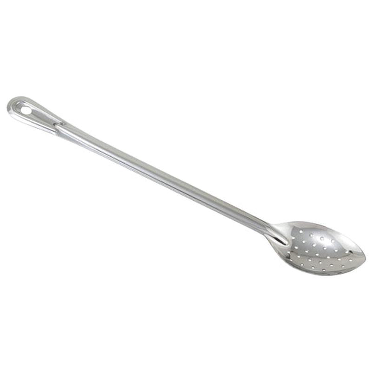 BSPN-18 WincoBasting Spoon 188221 long perforated one-piece stainless steel Prime NSF