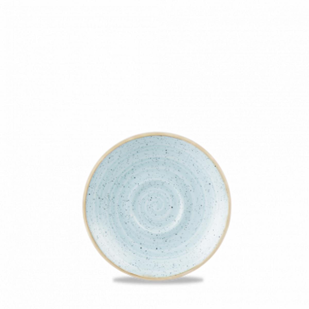 CHURCHILL STONECAST DUCK EGG ESPRESSO SAUCER SIZE- 118cm