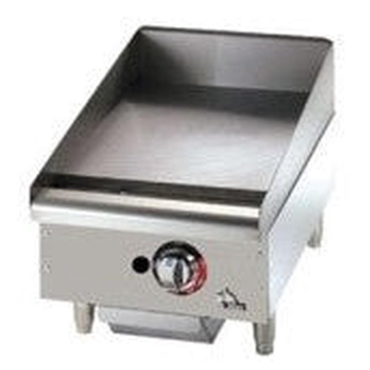 15 (38CM) HEAVY DUTY GAS GRIDDLE COUNTERTOP THERMOSTAT CONTROL
