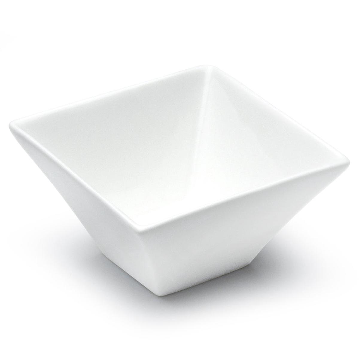 5 Square Bowl White Ceramic