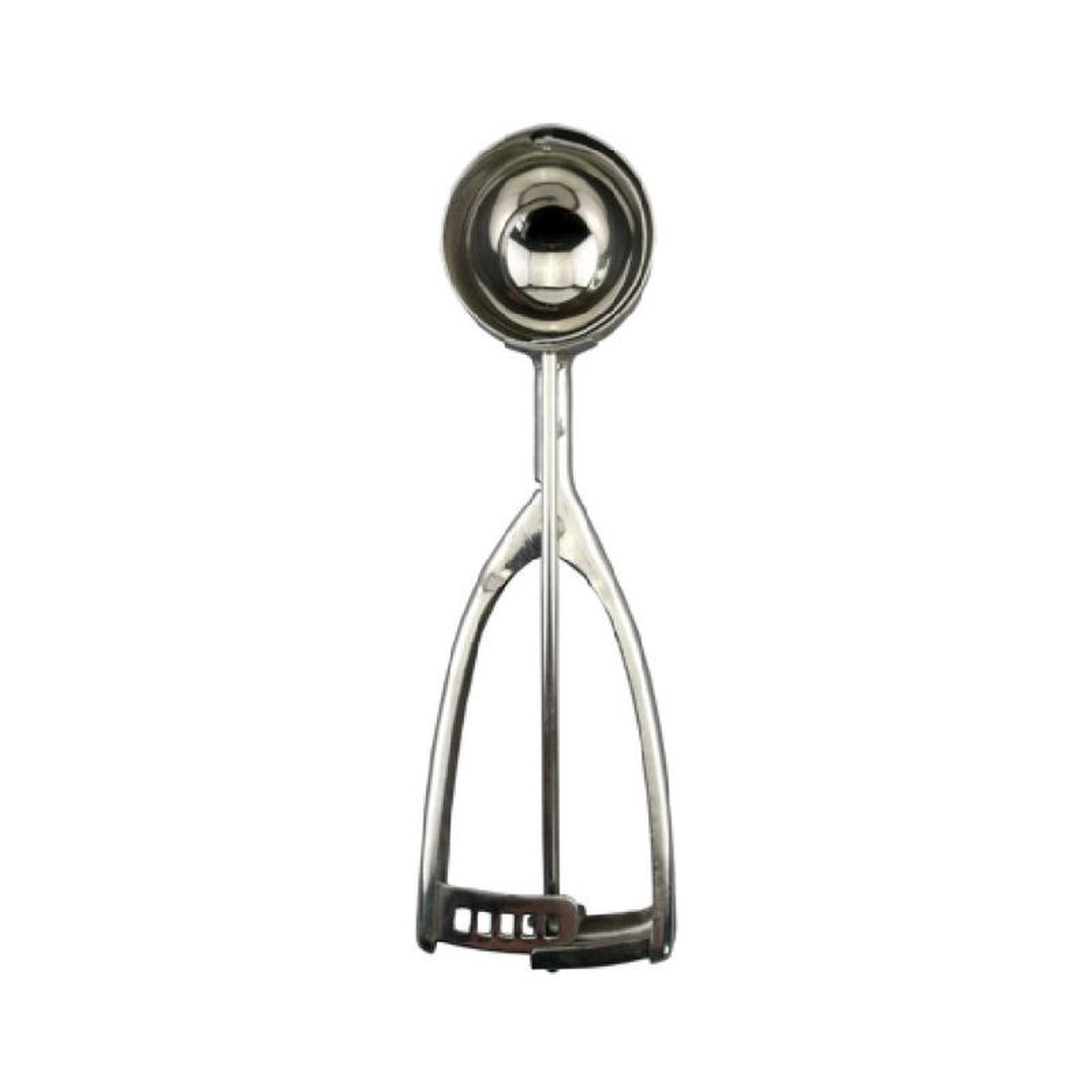 CAC China SICD-24S 13 Oz Squeeze Disher Ambidextrous Stainless Steel