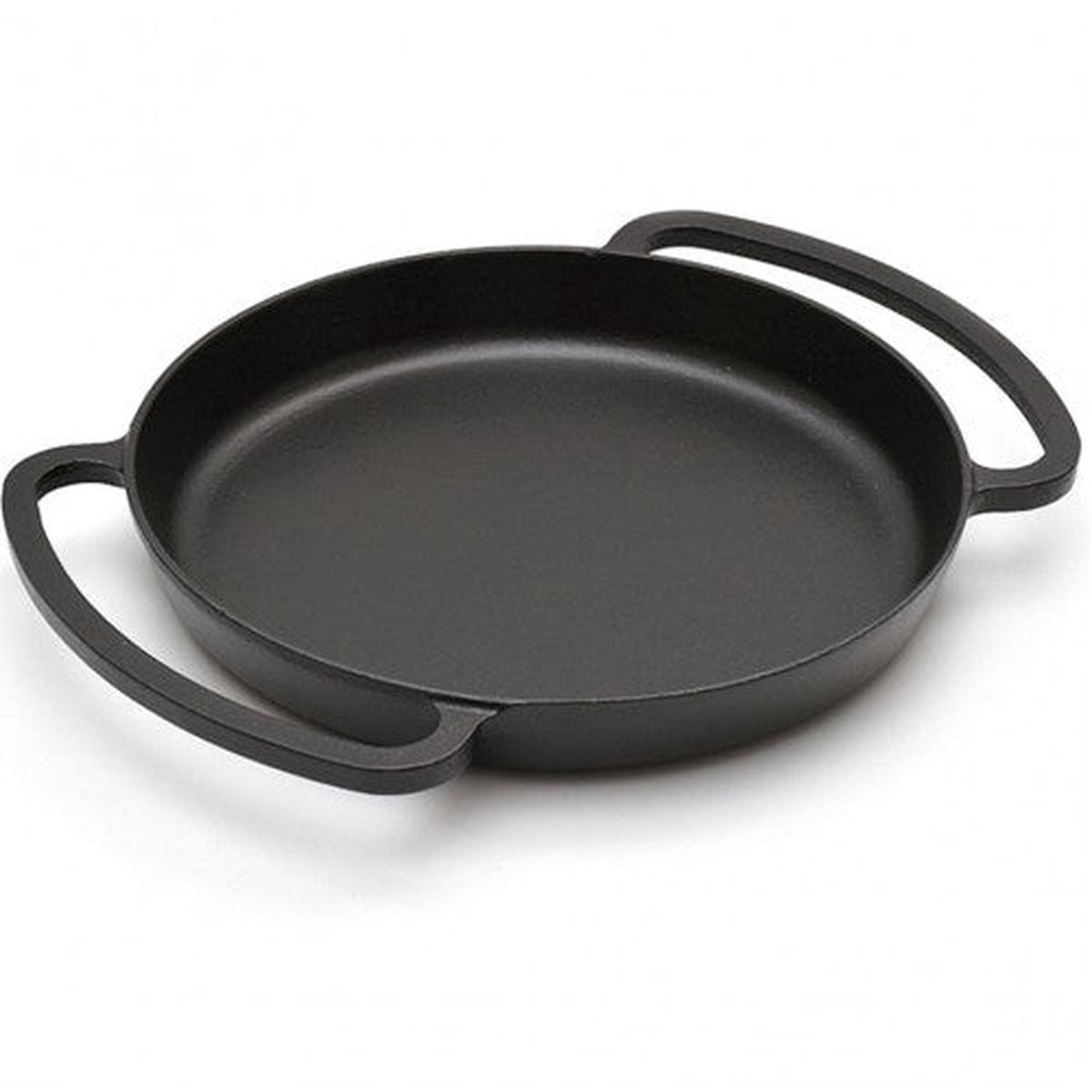 CAST IRON ROUND PAN DOUBLE HANDLED DIA 16 CM