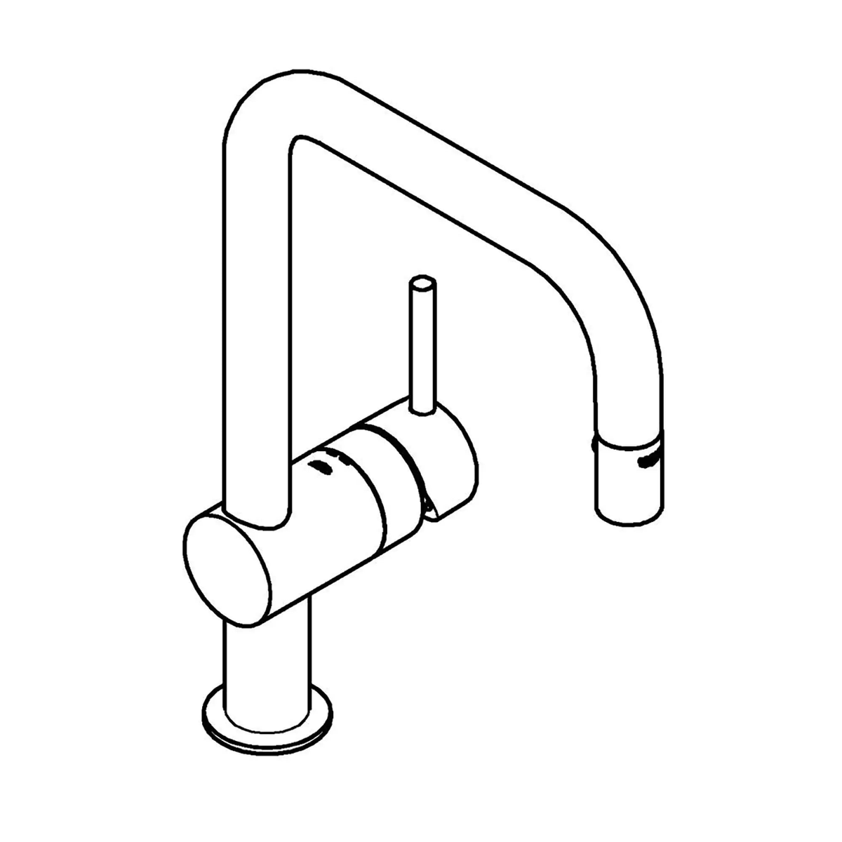 Single-Handle Pull Down Kitchen Faucet Dual Spray 15 GPM
