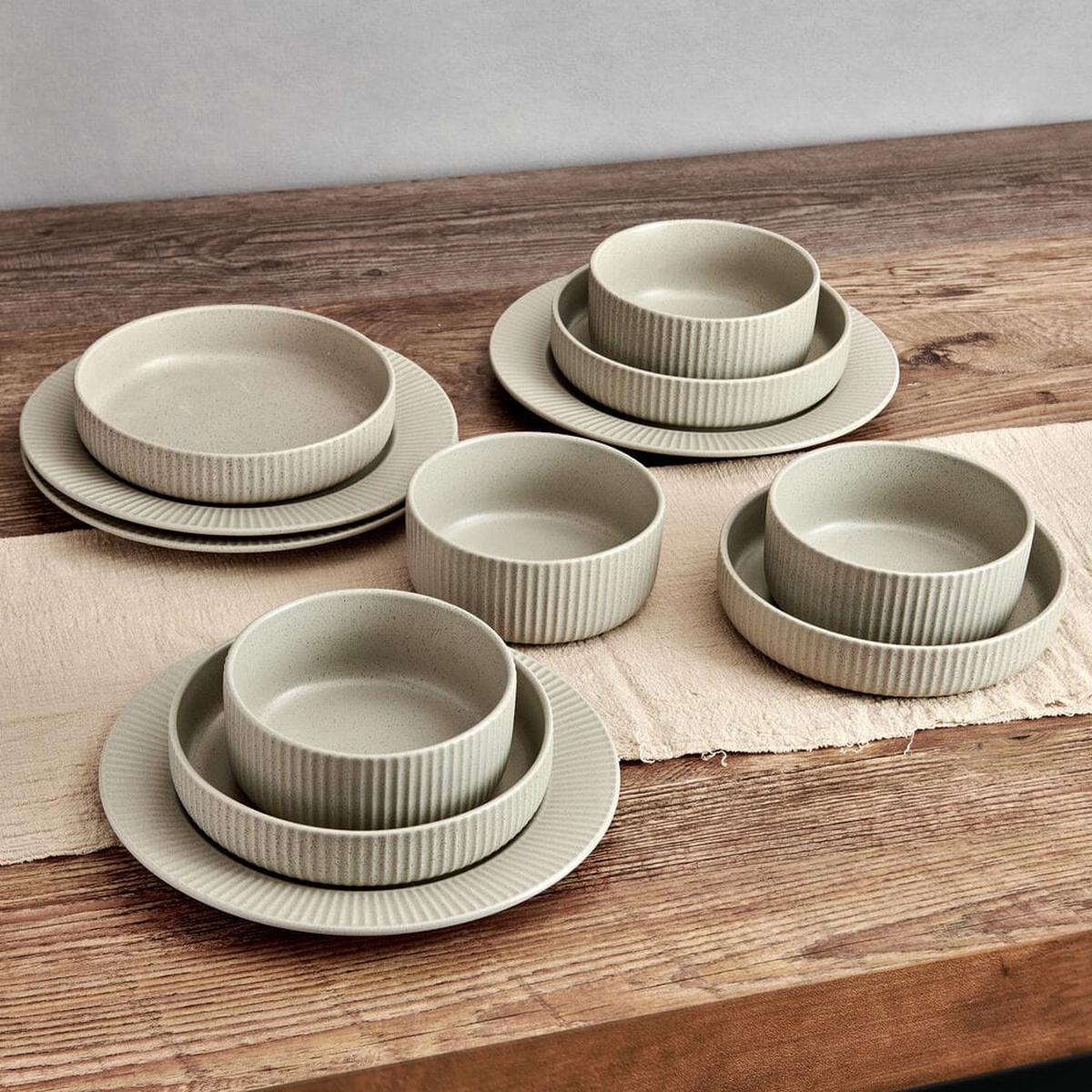 Tranquility 12 Piece Dinnerware Set Service for 4
