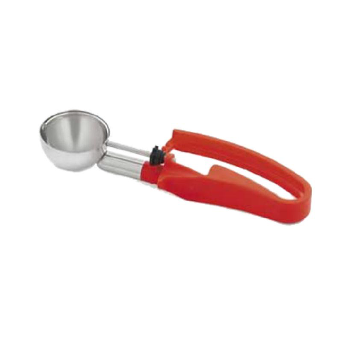 Vollrath 47397 152 Oz Disher Standard Round Bowl Stainless Steel Red Handle