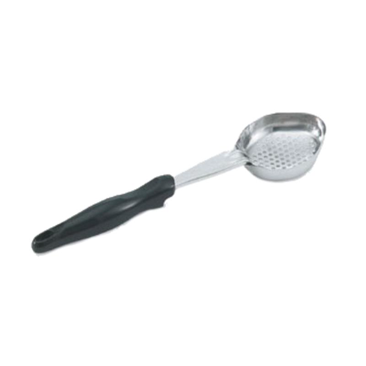 6422620 Vollrath 6 Oz Heavy-Duty Perforated Oval Portion Spoon w Black Handle