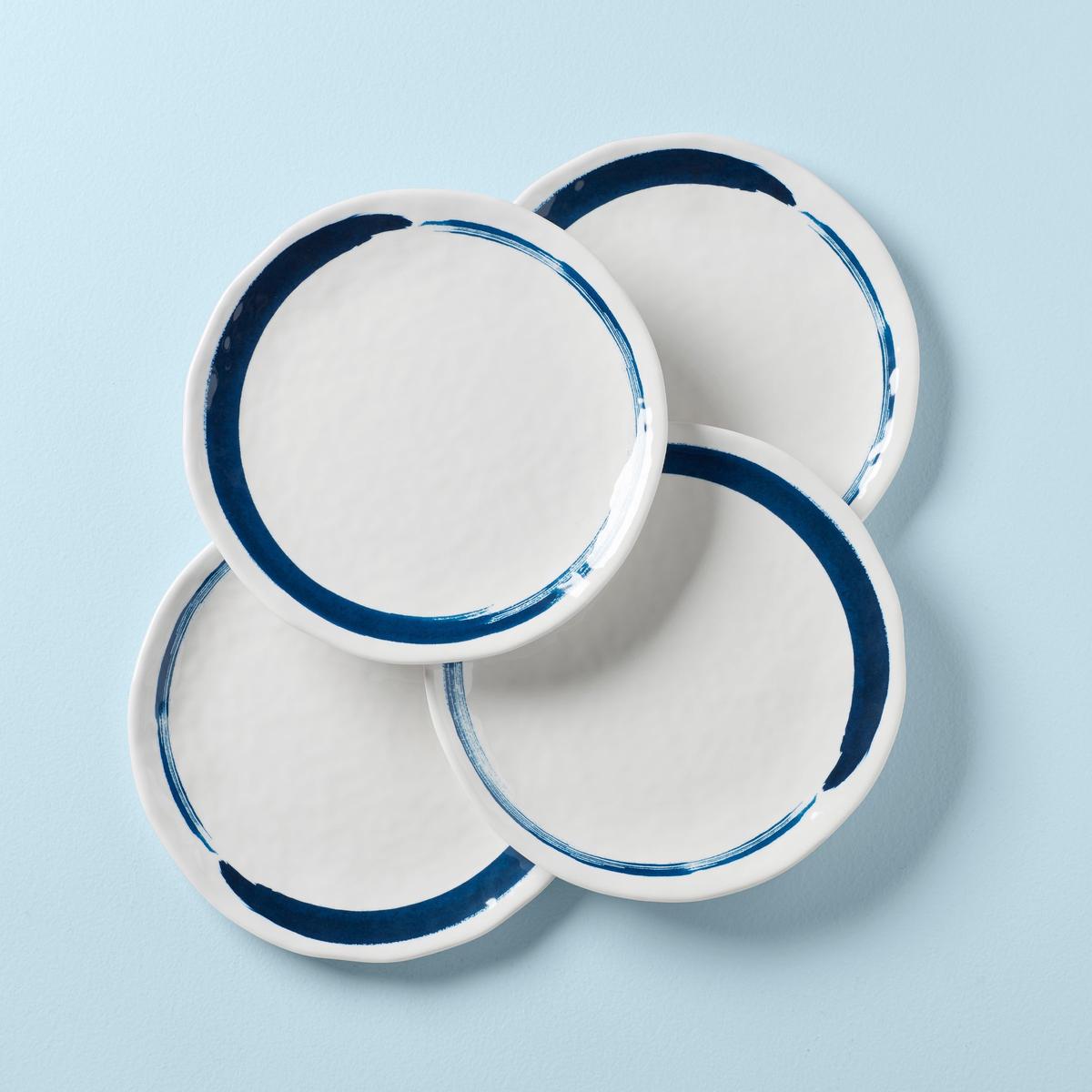 Blue Bay Melamine Dinner Plates Set of 4