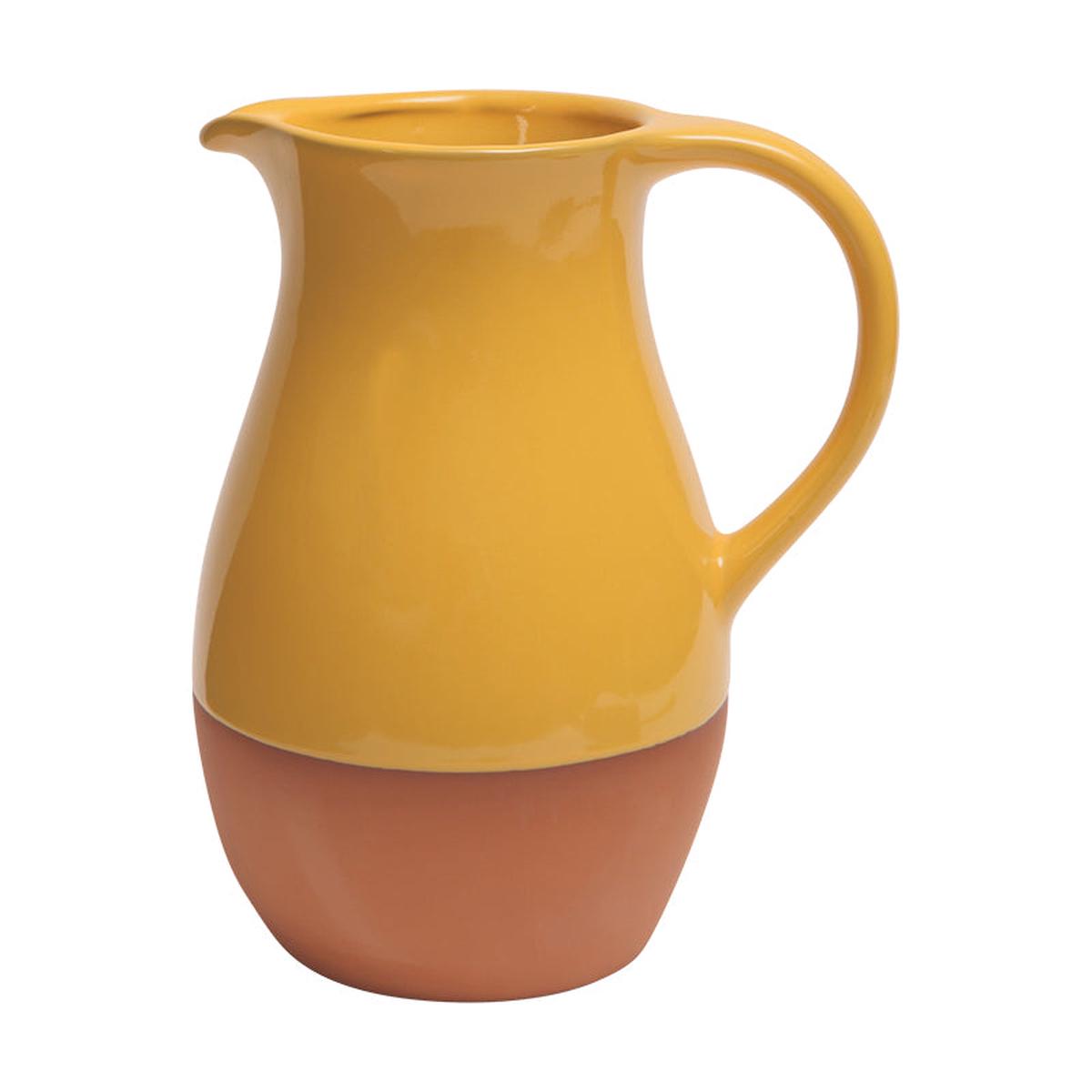 Sintra Glazed Terracotta Jug Mediterranean Inspired Serveware