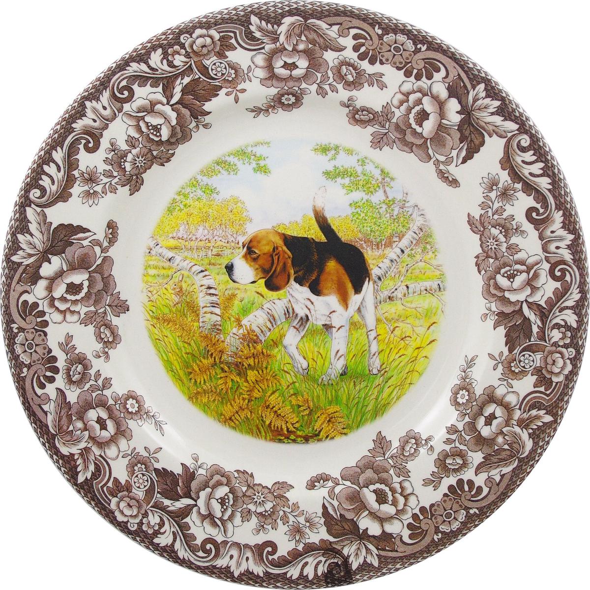 Spode Woodland Beagle Dinner Plate 105