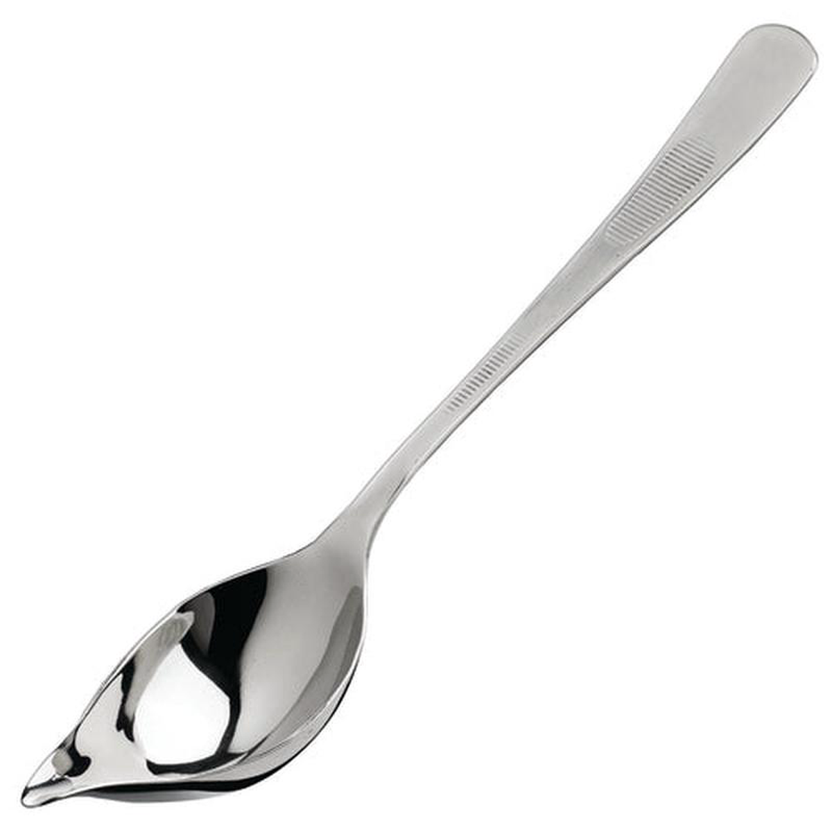 SPS-TS8 Winco 88221 Stainless Steel Saucier Plating Spoon w Tapered Spout