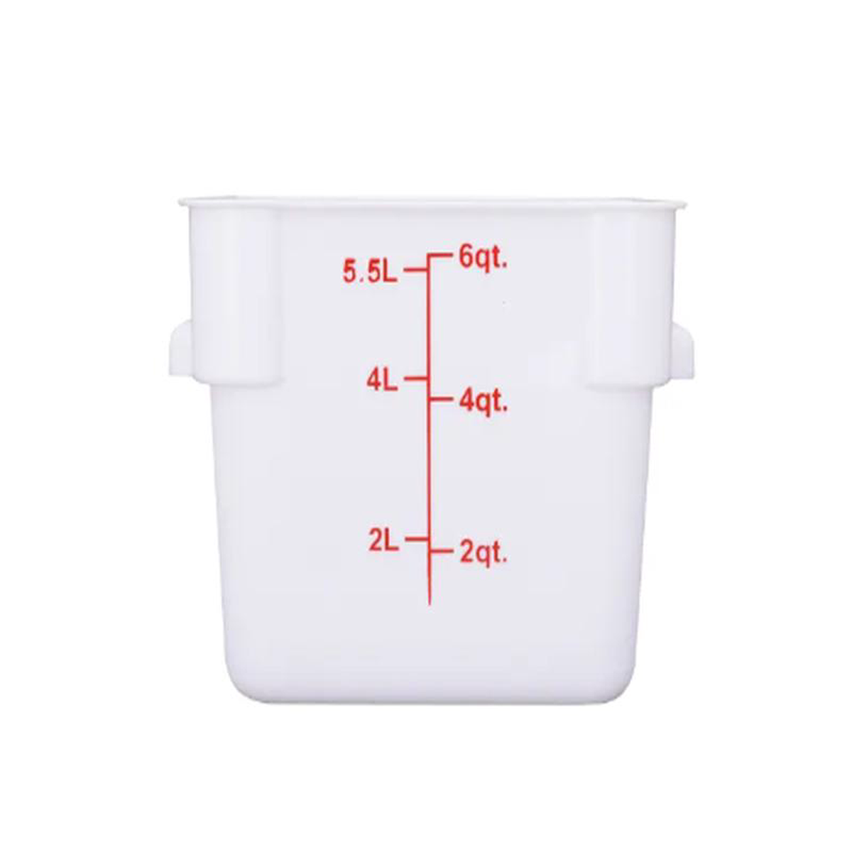 ESC6T Cresco Resco Food Storage Container 6 Qt Square Translucent