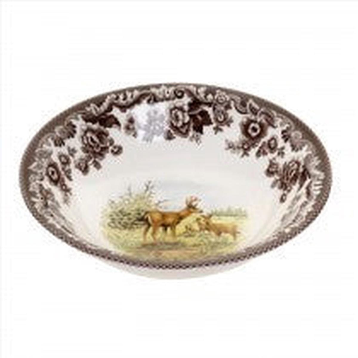 Spode Woodland Mule Deer Ascot Cereal Bowl 8