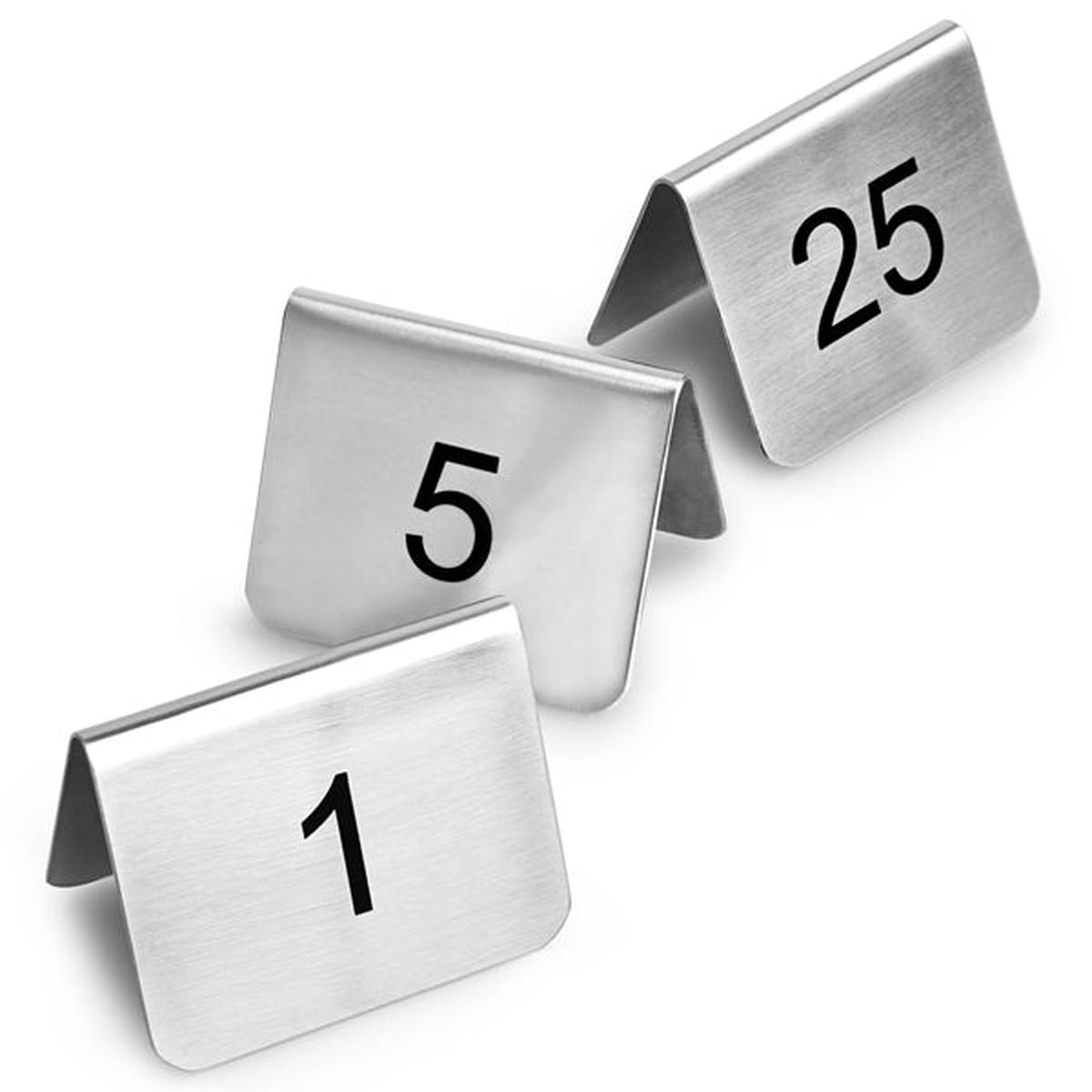 TABLE NUMBERS SS 1-25