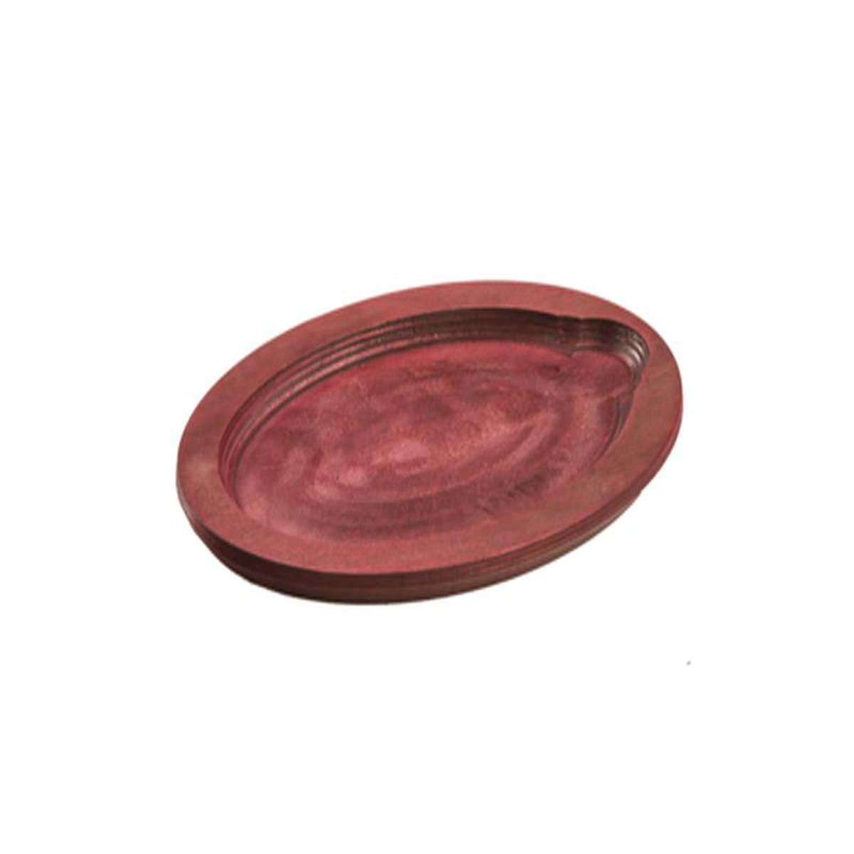 UOPB1 Lodge 98221 x 11-348221 Chili Pepper Red Oval Wood Underliner For Oval Serving Griddles