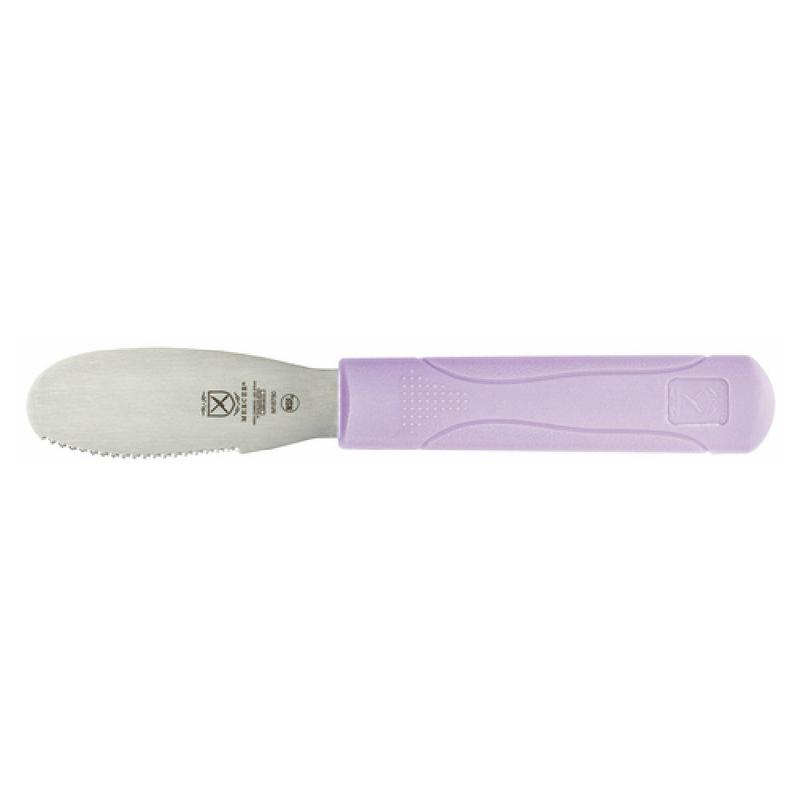 Mercer Culinary M18780PU Millennia Color Handles Spreader 3-1/2" Blade 8-1/2" Overall Length