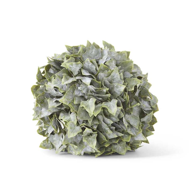 Real Touch Powdered English Ivy Ball Ornament 9 inch