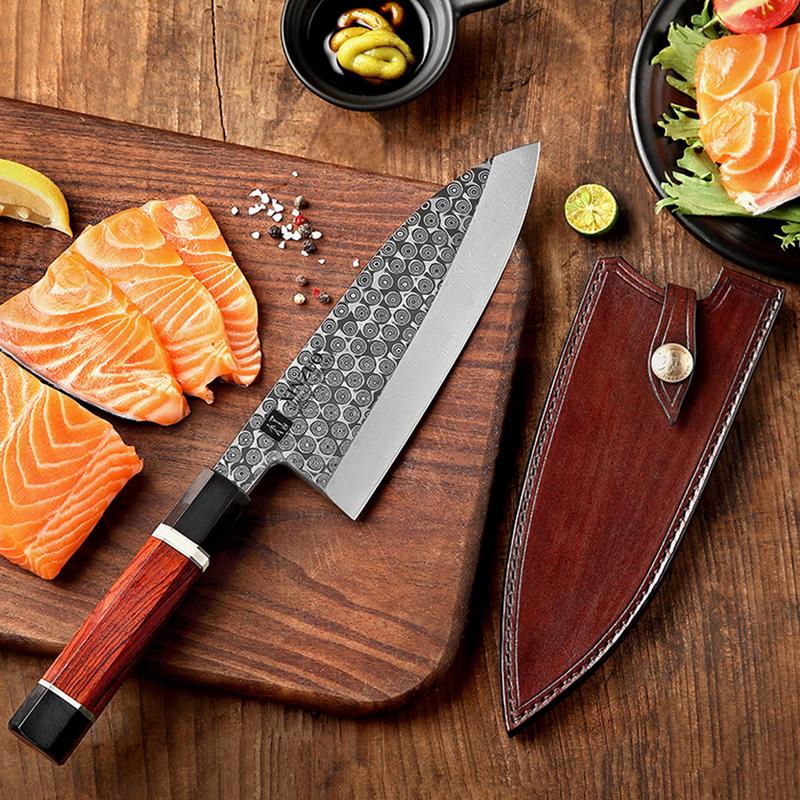 XINZUO F3 Deba Professional Handmade Japanese 110 layers Damascus Steel Sharp Kitchen Knife