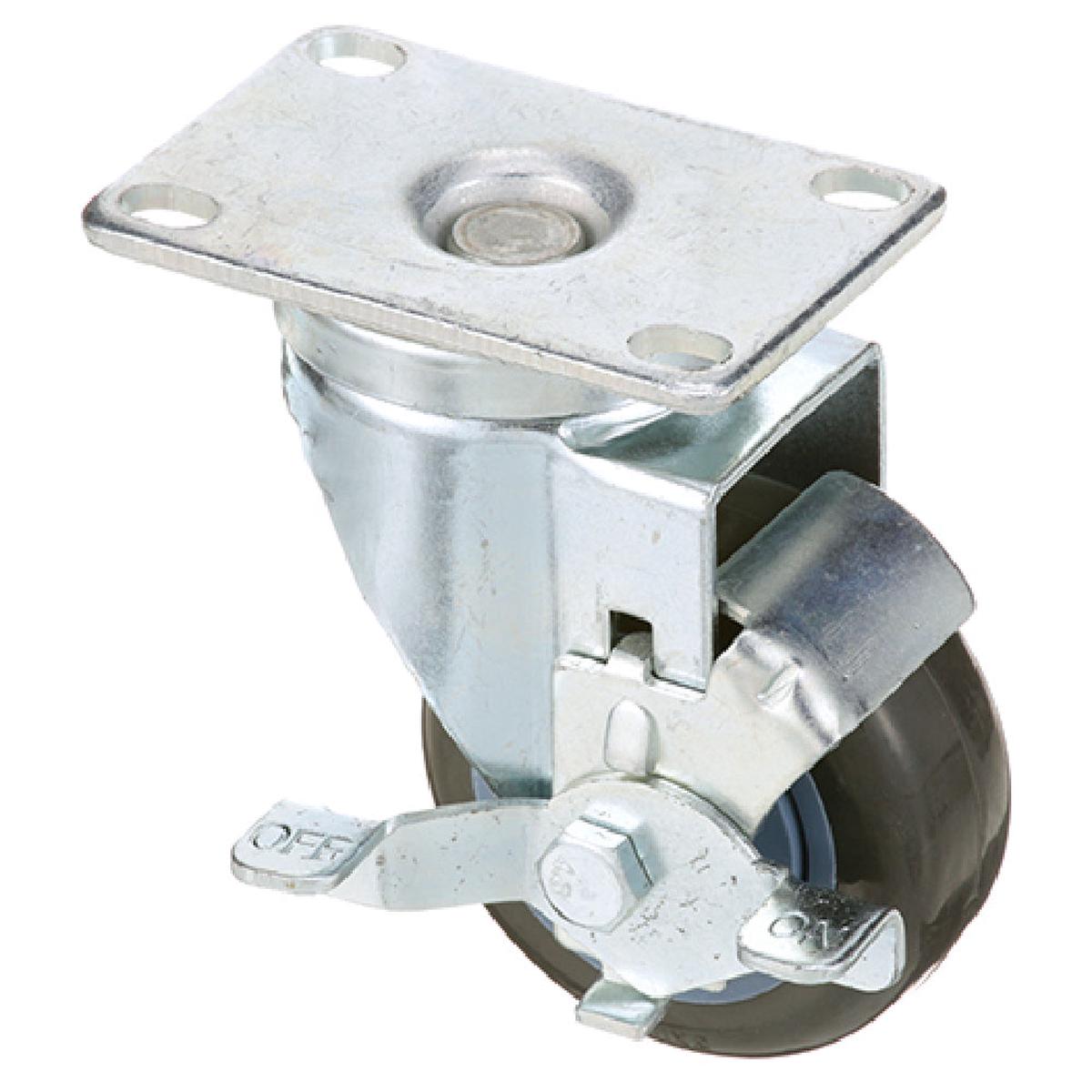 Component Hardware Group CMP1-3PBB Kason 3 In Plate Caster Swivel W/ Brake