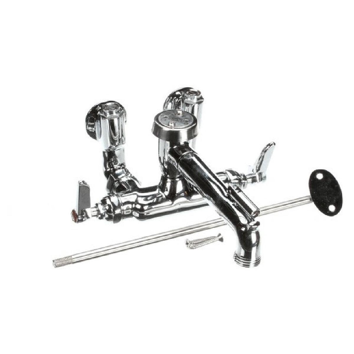 T&S Brass B-0667-POL Service Sink Faucet Wall Mount Adjusta