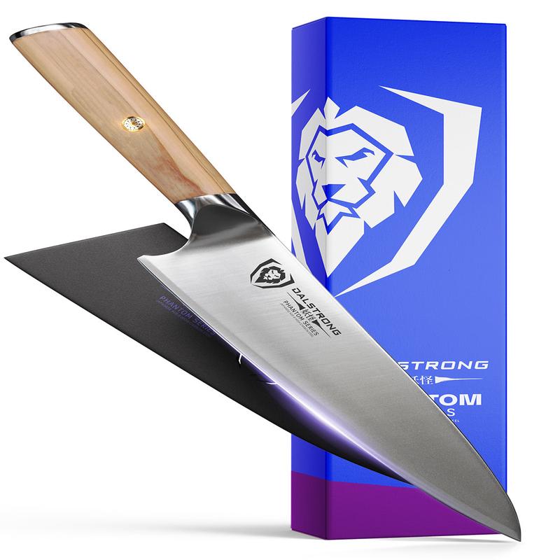 Chef Knife 8" | Olive Wood Handle | Phantom Series | Dalstrong