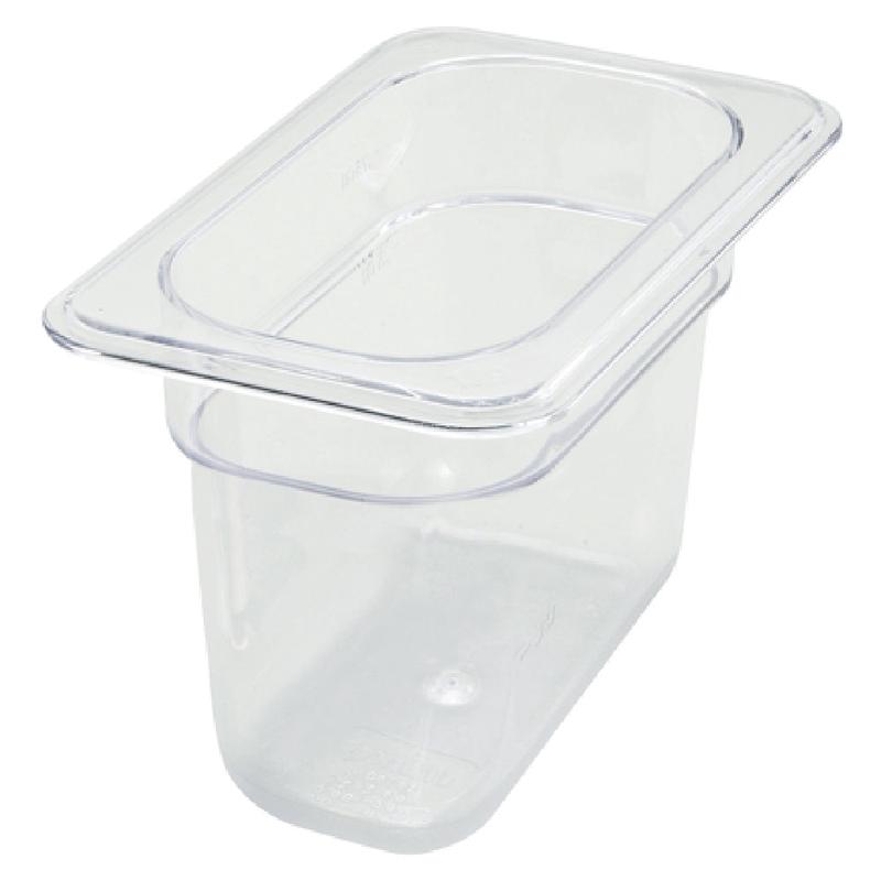 Winco SP7906 Poly-Ware Food Pan 1/9 Size 6-7/8" X 4-1/4"