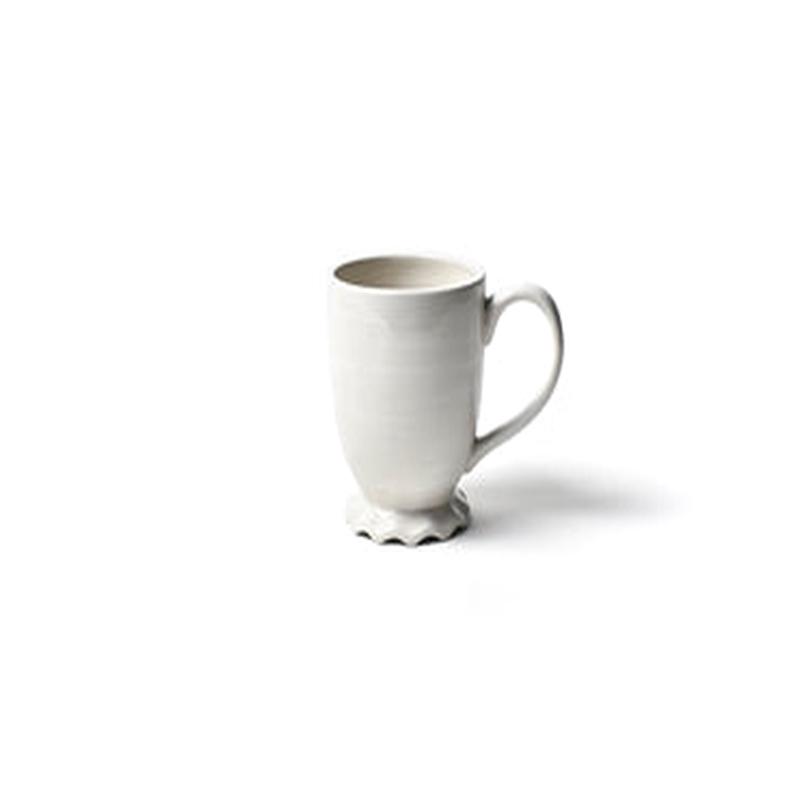 Signature Ruffle Mug White