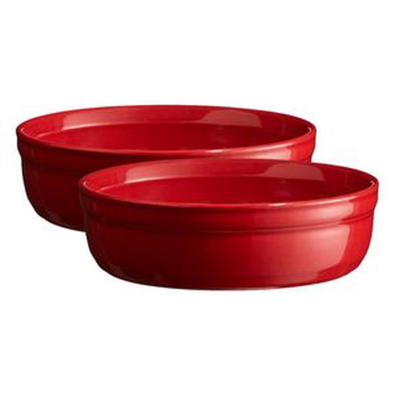 Creme Brulee S/2-Burgundy