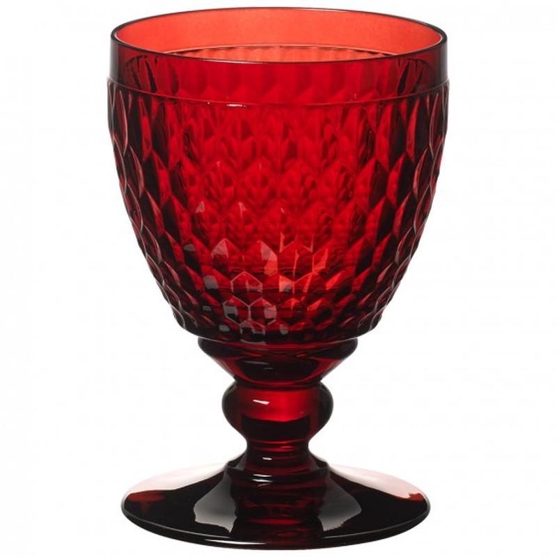 Boston Coloured Goblet Red