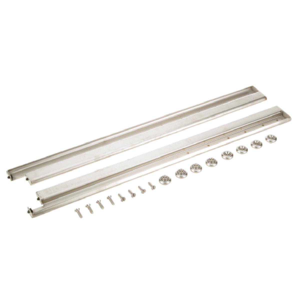 Component Hardware Group S52-0026 26 In Drawer Slides Set Of 2 W/ 8 Rollers