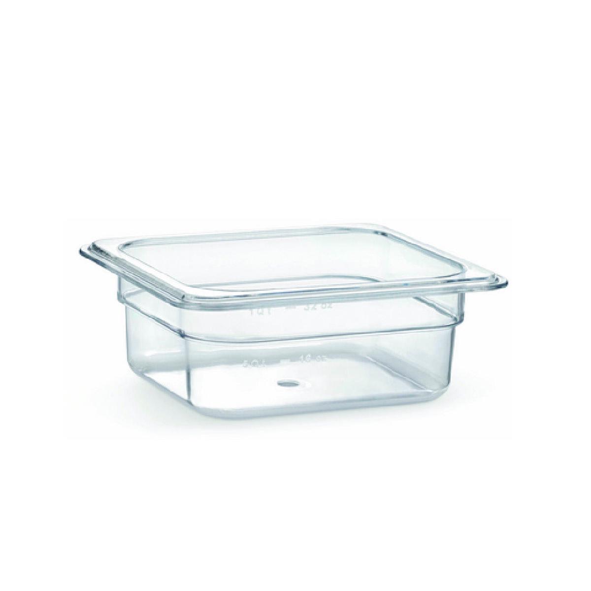 Hubert 66710 Hubert Cold Food Pan 6-15/16"L X 6-3/8"W X 2-1/2"D Sixth-size