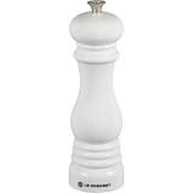 Pepper Mill White 8"