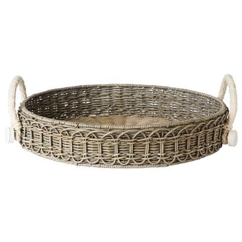 Waveney Grey Wash Tray RND