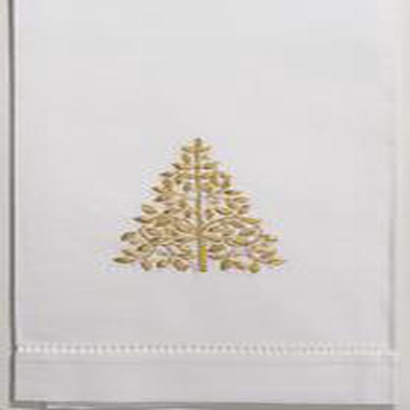 Cotton Hand Towel Mod Tree Gold