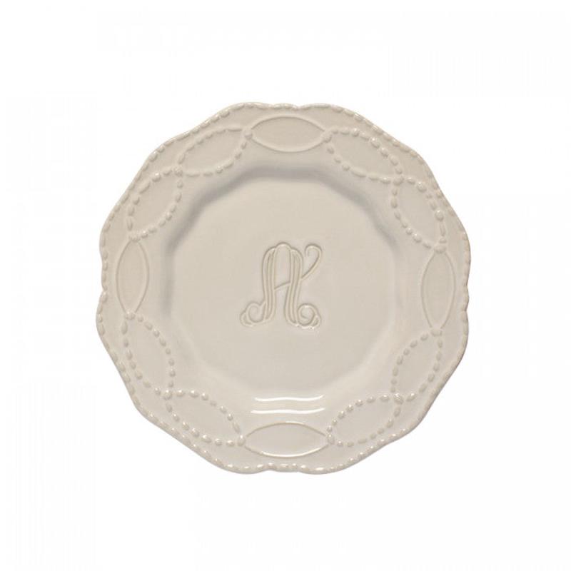 Legado Salad Plate w/Monogram W Set of 2