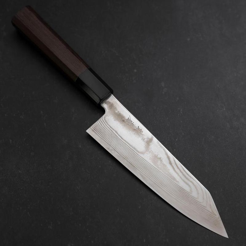 Bunka Silver Steel #3 Damascus Buffalo Wenge Handle 170mm