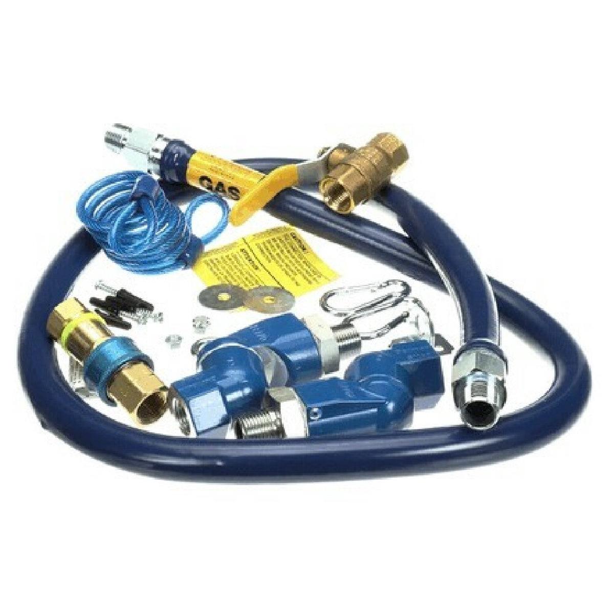 Dormont 1650KIT2S60 1/2 Dia. 60 Blue Hose Snapfast 2 Swivel Max