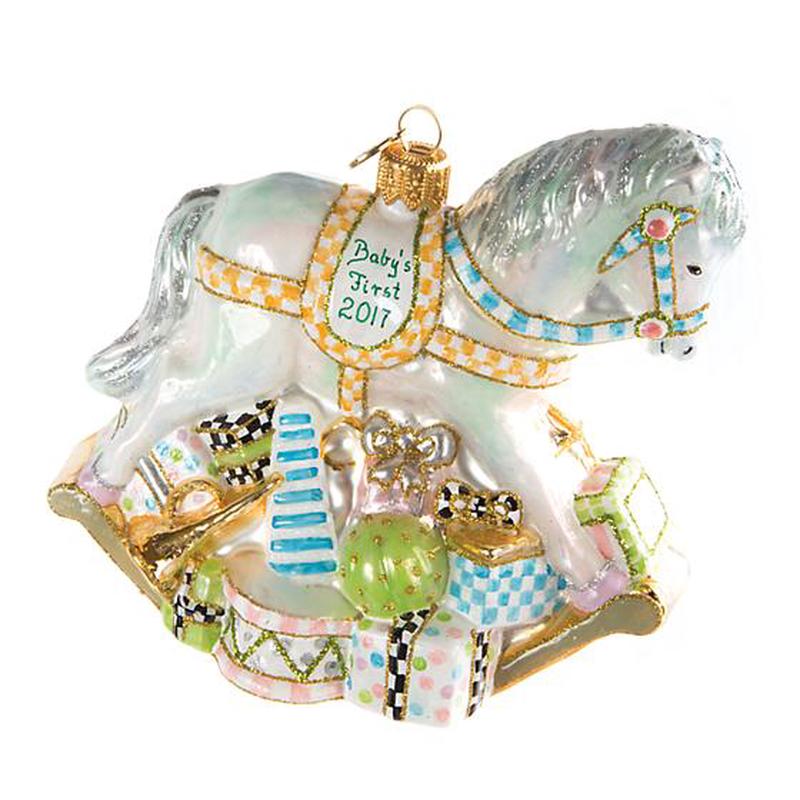 Baby's First Rocking Horse Ornament 2017