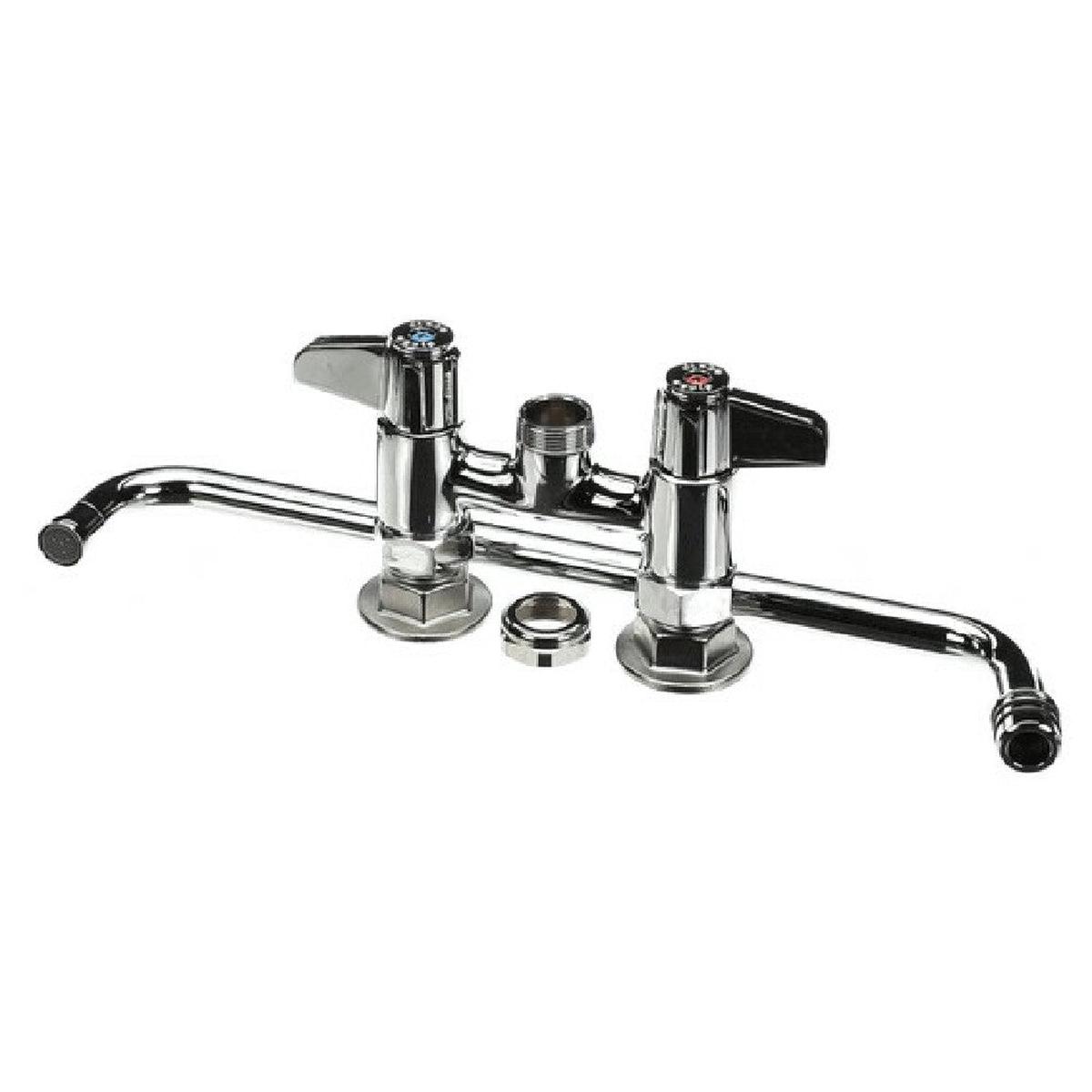 T&S Brass 5F-4DLX14 Faucet Deck Mount 4 Centers 14 Swing