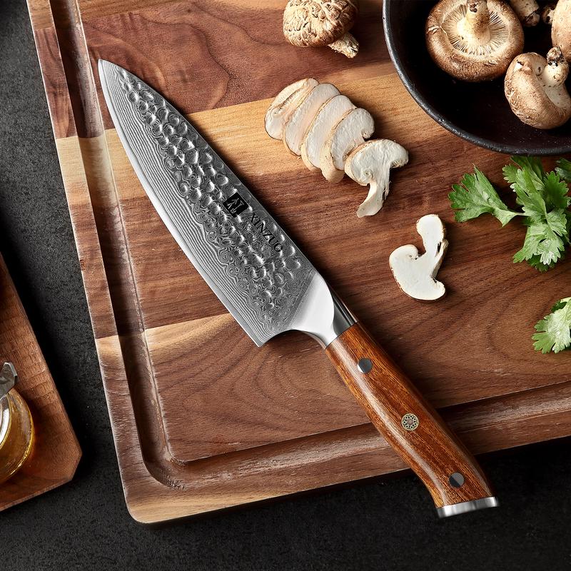 Xinzuo B13D 6.5" 67 Layer Japanese Damascus Chef Knife Damascus Steel Chef Knife