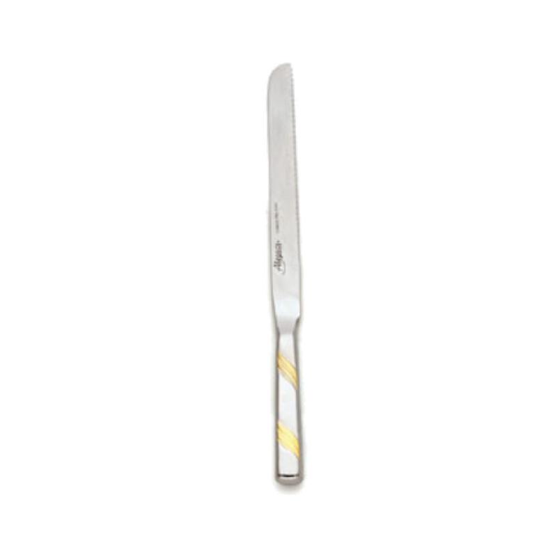 Alegacy Foodservice Products 122GD Goldcrest Slicer Knife 13-1/2" Overall Length Wave Cut