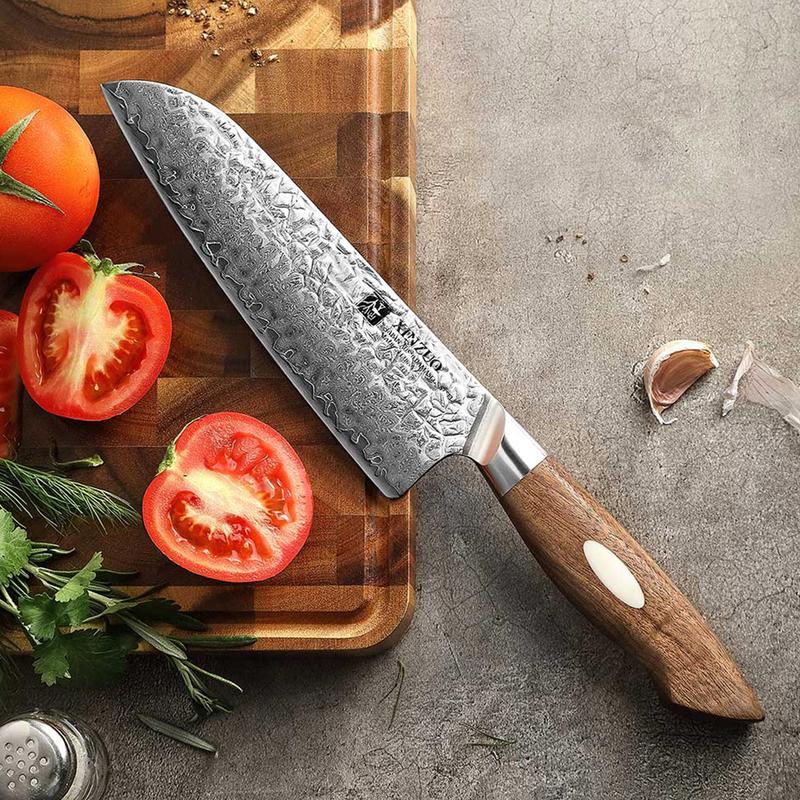 Xinzuo B46W 7" Damascus Santoku Knife 67 Layer Genuine Japanese AUS-10 Steel