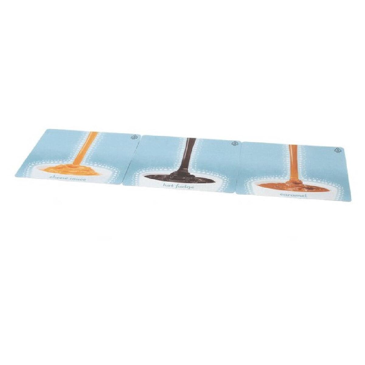 Server Products 86749 3 Decals Caramel Cheese Fudge