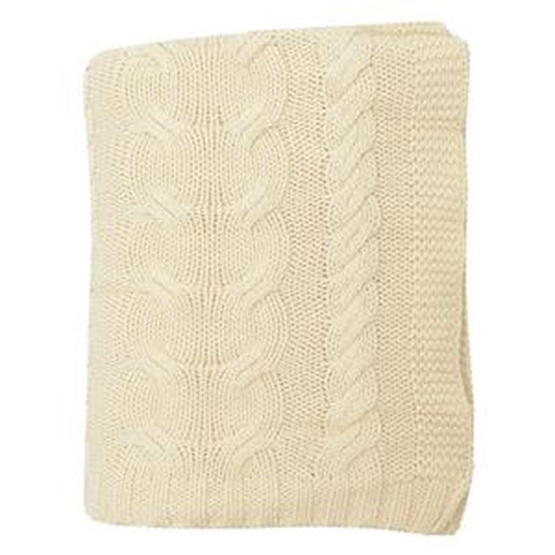 Chunky Braid Throw 50x60 Natural