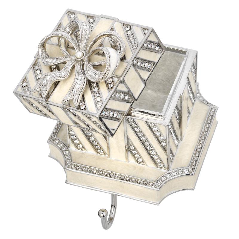 White Gift Box Stocking Holder