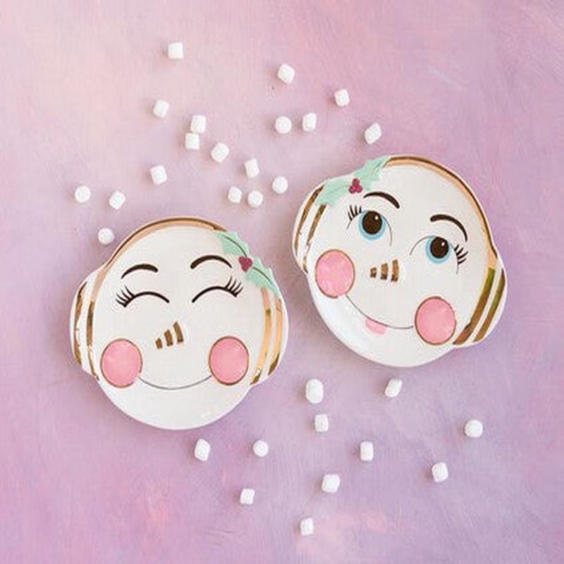 Holly Jolly Cookie Plate Open Eyes EACH