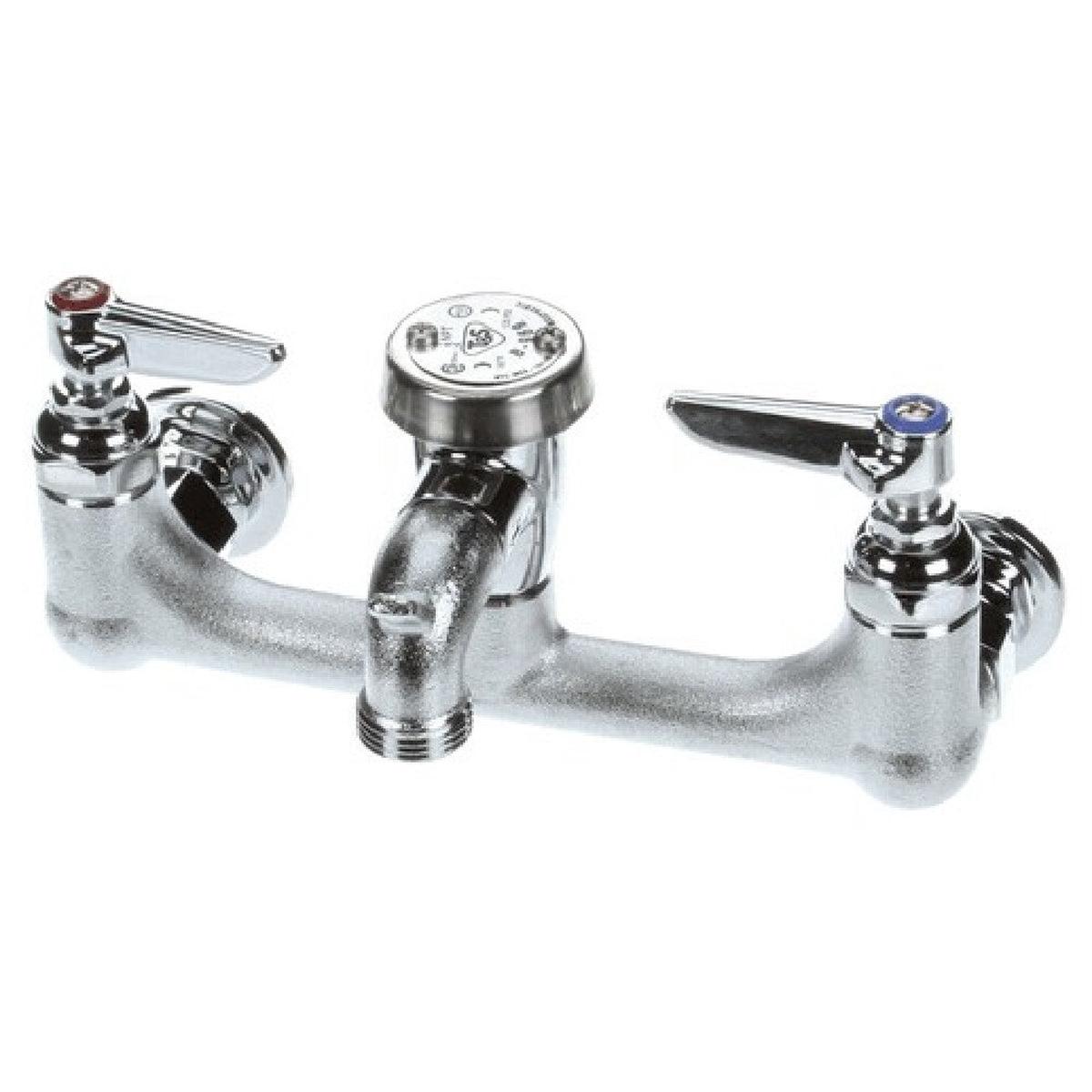 T&S Brass B-0674-RGH Service Sink Faucet Wall Mount 8 Cente